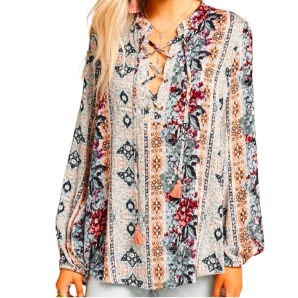 EUC Show Me Your Mumu Bobo Tie Front
Top Size XS - Picture 1 of 9